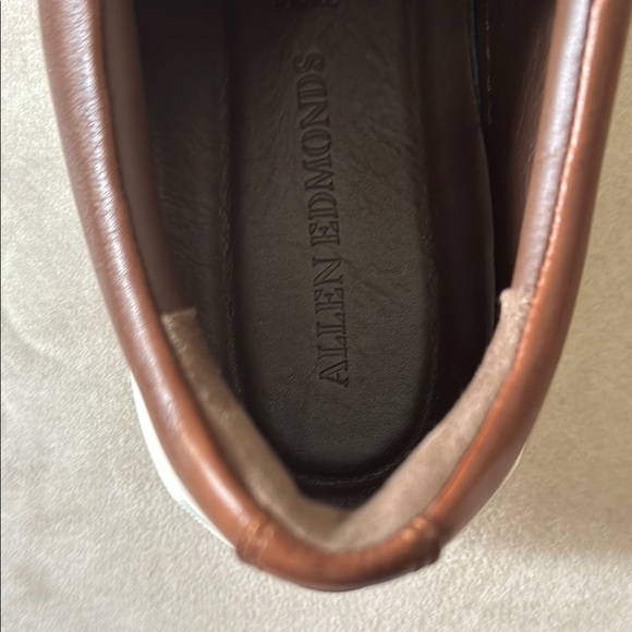 Men’s Shoes Allen Edmonds Brown Leather Burke US Size 8.5 D - Picture 6 of 10